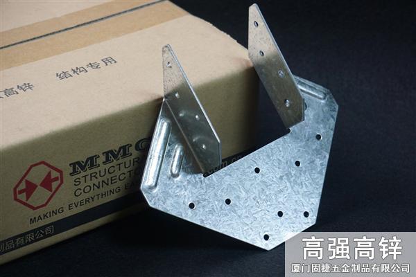輕鋼連接件-颶風(fēng)卡件-菱形連接件-抗風(fēng)構(gòu)件-龍骨與橫梁連接件-木屋金屬連接件