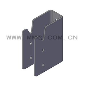 梁柱連接件-日式連接件-隱藏式U型連接件